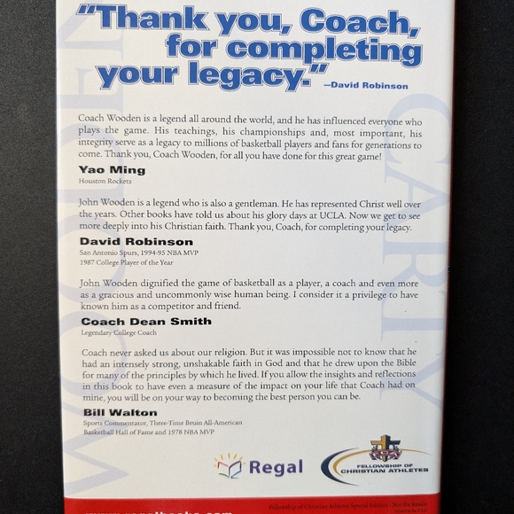 One On One by John Wooden. Great Book. New - Picture 2 of 2